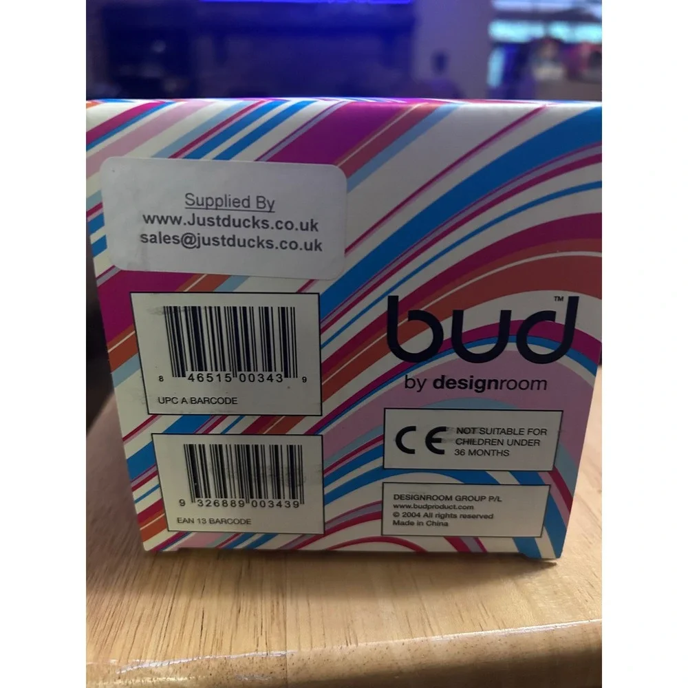 Bud Designroom Dreamduck Rubber Duck Unisex Multicolor Striped 2004 Toy